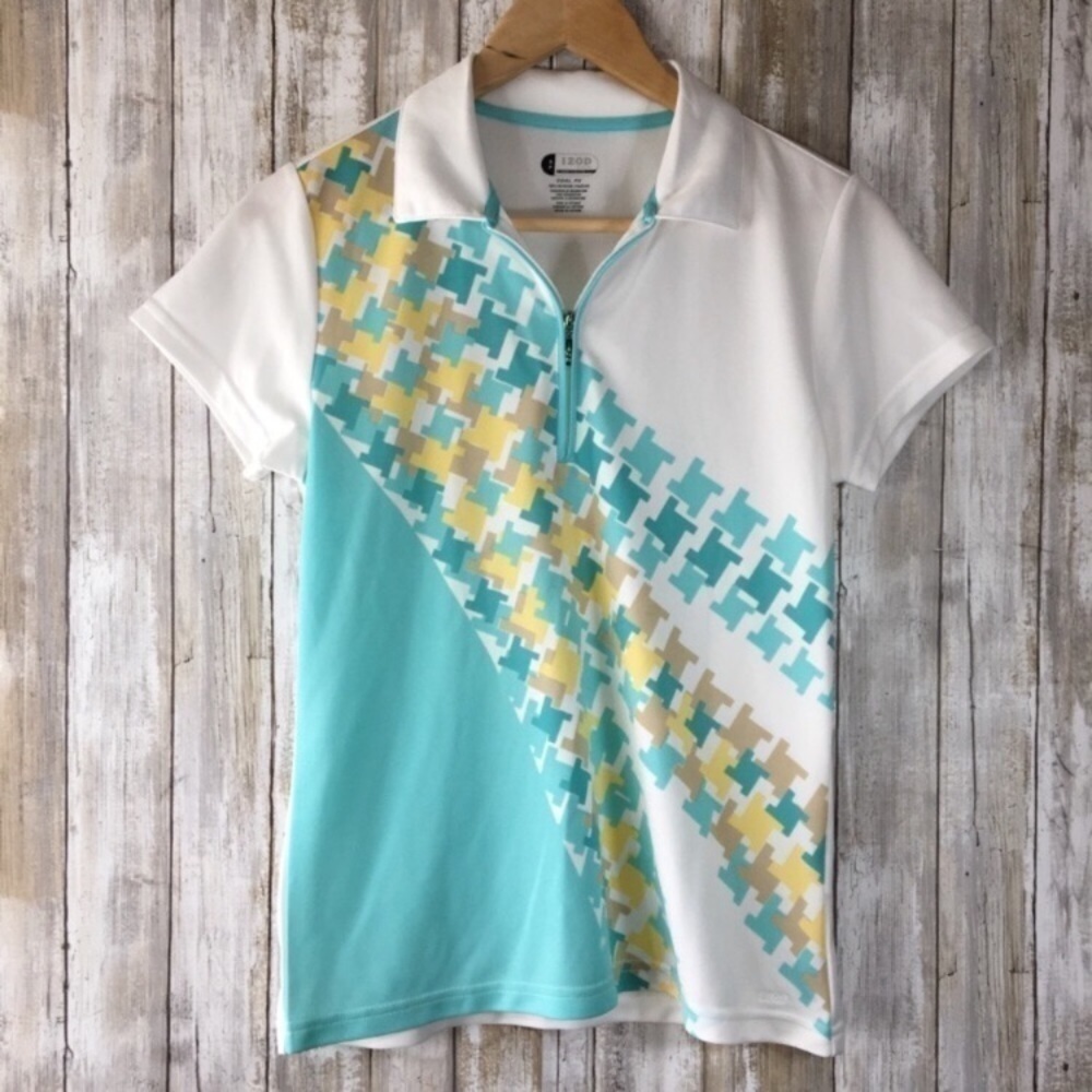 Izod Blue & Yellow Golf Polo